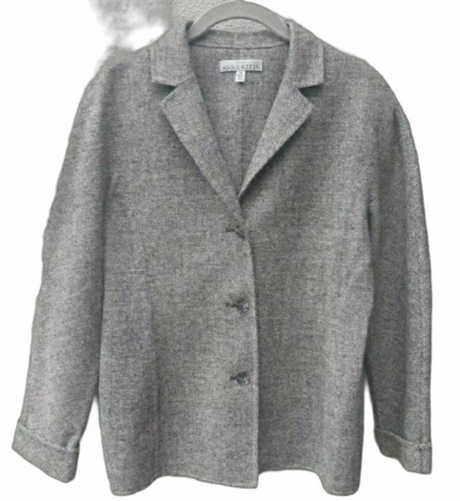 Anne Klein Women's Elegant Gray Suit Jacket